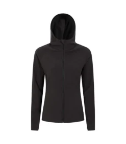 Mountain Warehouse Womens/Ladies Camber Hooded Fleece (Black)