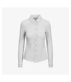 AWDis So Denim Womens/Ladies Anna Knitted Long Sleeve Shirt (White)