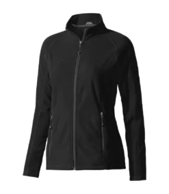 Elevate Womens/Ladies Rixford Full Zip Polyfleece (Solid Black)