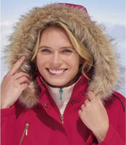 Women's Raspberry Quilted Parka - Hood -Featured Women's Clothing Stores 116ebd8f8bb996cfc67ebff2d644dc4a