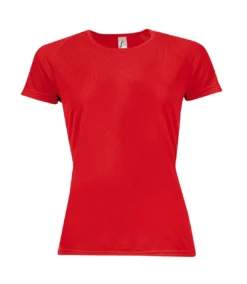 SOLS Womens/Ladies Sporty Short Sleeve T-Shirt (Red)