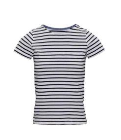 Asquith & Fox Womens/Ladies Mariniere Coastal Short Sleeve T-Shirt (White/Navy)