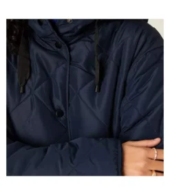 Dorothy Perkins Womens/Ladies Padded Longline Parka (Navy) -Featured Women's Clothing Stores 14667A81AF6999FEEC1333C6007DDAC1B7F6D5E88A6DD5A41AF2A5A4AFA24A2C