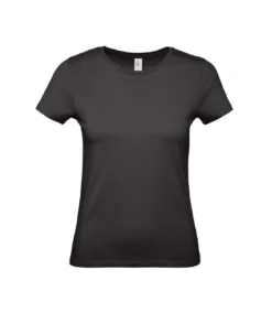 B&C Womens/Ladies E150 T-Shirt (Black)
