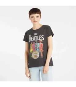 Amplified Womens/Ladies Sgt Pepper The Beatles T-Shirt (Charcoal)
