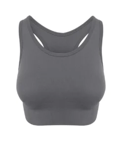 AWDis Cool Girlie Seamless Crop Top (Iron Gray)
