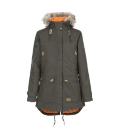 Trespass Womens/Ladies Clea Waterproof Parka Padded Jacket (Dark Khaki)