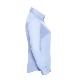 Russell Collection Womens/Ladies Oxford Long-Sleeved Shirt (Oxford Blue) -Featured Women's Clothing Stores 24E53D0C472E127DB0D0015C4DB8BAE575E2A16CE3C7EC966478509A56305217