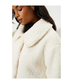 Dorothy Perkins Womens/Ladies Teddy Collared Longline Coat (Cream) -Featured Women's Clothing Stores 2601205B28B41D5F837C673CD2A0D6BF8C59C98DA08503F76322F396153D9B77