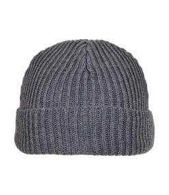 Build Your Brand Womens/Ladies Fisherman Beanie (Asphalt)