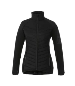 Elevate Womens/Ladies Banff Hybrid Insulated Jacket (Solid Black)