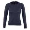 SOLS Womens/Ladies Galaxy V Neck Sweater (Navy)