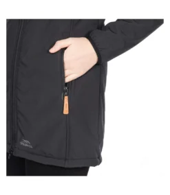 Trespass Womens/Ladies Kristen Longer Length Hooded Waterproof Jacket (Black) -Featured Women's Clothing Stores 2E3E1A2E4F5D6A5EBAC60E020DBFC56243C8221C3DBB477848B38CA15F8D5794