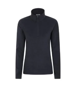 Mountain Warehouse Womens/Ladies Camber Half Zip Fleece Top (Navy)