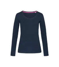 Stedman Womens/Ladies Claire Long Sleeved Tee (Marina Blue)
