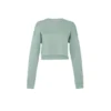 Bella + Canvas Ladies Cropped Sweatshirt (Dusty Blue)
