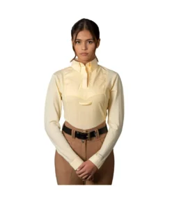 Aubrion Womens/Ladies Tie Keeper Long-Sleeved Shirt (Yellow)