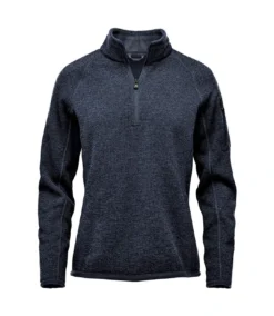 Stormtech Womens/Ladies Avalante Heather Quarter Zip Fleece Top (Navy)