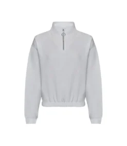 Awdis Womens/Ladies Just Hoods Crop Sweatshirt (Arctic White)