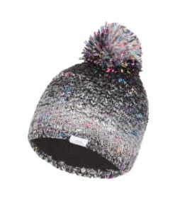 Trespass Womens/Ladies Zabella Knitted Beanie (Black)