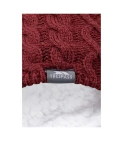 Trespass Womens/Ladies Kendra Beanie Hat (Dark Cherry)