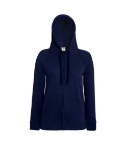 Fruit Of The Loom Ladies Fitted Hooded Sweatshirt (Deep Navy) -Featured Women's Clothing Stores 406A4A59287EAE2E179E4F42D346106A9DA526EBB0C5014F853E7BE6AD71B087