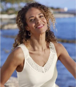 Pack Of 2 Women's Lace Tank Tops - Pink Off-White -Featured Women's Clothing Stores 411e3f1f4b33b6c73a814a556caa8934