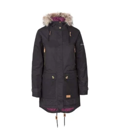 Trespass Womens/Ladies Clea Waterproof Parka Padded Jacket (Black)