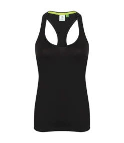 Tombo Womens/Ladies Racerback Tank Top (Black)