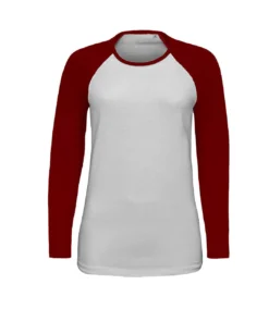 SOLS Womens/Ladies Milky Contrast Long Sleeve T-Shirt (White/Red)