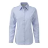 Russell Ladies/Womens Herringbone Long Sleeve Work Shirt (Light Blue)