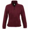 SOLS Womens/Ladies North Full Zip Fleece Jacket (Burgundy)