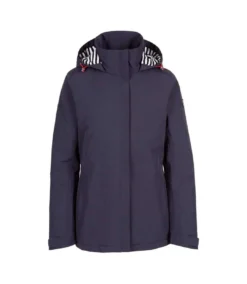 Trespass Womens/Ladies Frosty Padded Waterproof Jacket (Navy)