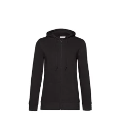 B&C Womens/Ladies Organic Hoodie (Black)