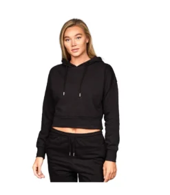 Juice Womens/Ladies Danica Cropped Hoodie (Black) -Featured Women's Clothing Stores 4BE206E5BB9065D31B4BF9C74959E1519042A29450BA9C1EC698D6D087F555F5