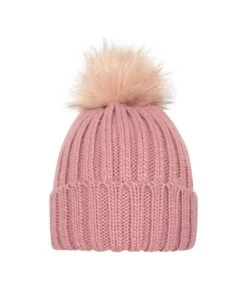 Mountain Warehouse Womens/Ladies Geneva Borg Lined Beanie (Pale Pink)
