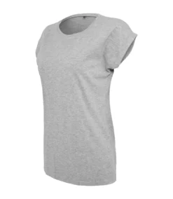Build Your Brand Womens/Ladies Extended Shoulder T-Shirt (Heather Grey) -Featured Women's Clothing Stores 52DEB096041494E63D09432FD3CAA4AB8890258D9226D4D4E27D72E6023DD76F