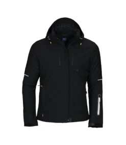 Projob Womens/Ladies Contrast Padded Jacket (Black)