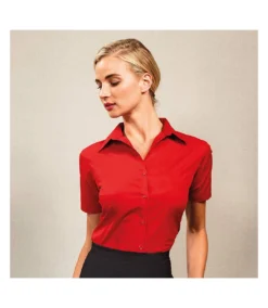 Premier® Premier Short Sleeve Poplin Blouse/Plain Work Shirt (Silver) -Featured Women's Clothing Stores 574B80AD4DD455D2B88B4612C99F25EBE494EFB83359C6B2F49733D2C6395164