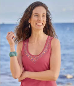 Pack Of 2 Women's Tank Tops - Coral Black -Featured Women's Clothing Stores 62a15da09b97e467334de069e2a90dd4