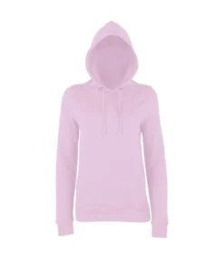 AWDis Just Hoods Womens/Ladies Girlie College Pullover Hoodie (Baby Pink)