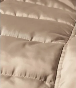 Women's Beige Water-Repellent Padded Parka - Foldaway Hood -Featured Women's Clothing Stores 67173a4021b4de18d7523840b257c5c4