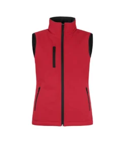 Clique Womens/Ladies Softshell Panels Vest (Red)