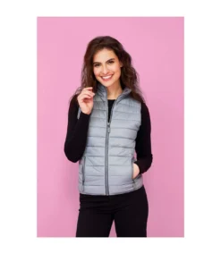 SOLS Womens/Ladies Wave Padded Water Repellent Bodywarmer/Gilet (Metal Grey) -Featured Women's Clothing Stores 6BFBC42478490CAF3453A81F7BB7901B3B32BF9E34943935465D9A912E4F7C09