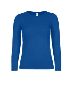 B&C Womens/Ladies #E150 Long-Sleeved T-Shirt (Royal Blue)