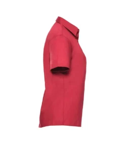 Russell Collection Womens/Ladies Poplin Easy-Care Short-Sleeved Shirt (Classic Red) -Featured Women's Clothing Stores 7288C4EFF61CF9FAFFBDF95F1C762F6947ADBBDAD2EC5FAAF25744CE589231A6