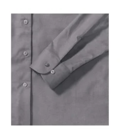 Russell Collection Ladies/Womens Long Sleeve Easy Care Oxford Shirt (Silver) -Featured Women's Clothing Stores 73F54C4D4910FCB252E64D88C41AB2280012B3B077BFD8505FB3A5DB7958DF93