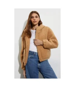 Dorothy Perkins Womens/Ladies Teddy Fleece Short Coat (Camel) -Featured Women's Clothing Stores 7B6B7C42B350A9557BDD5F228CACDEC636707391FCED5005B333F337814A91F2