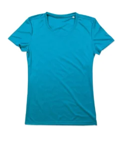 Stedman Womens/Ladies Active Sports Tee (Hawaii Blue)