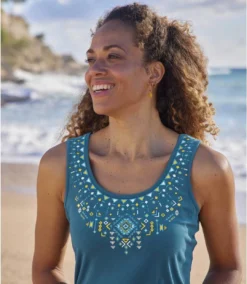 Pack Of 2 Women's Tank Tops - Yellow Blue -Featured Women's Clothing Stores 7dbef1917b202b7df8f88a66db69e37e